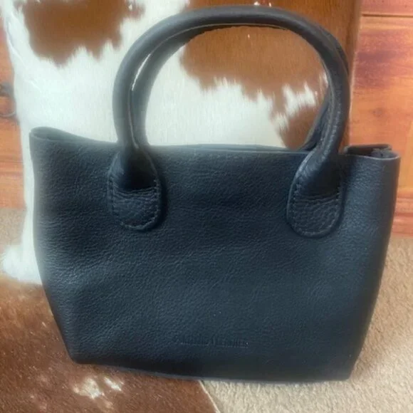 Portland Leather Mini Tote - Black - Picture 3 of 3